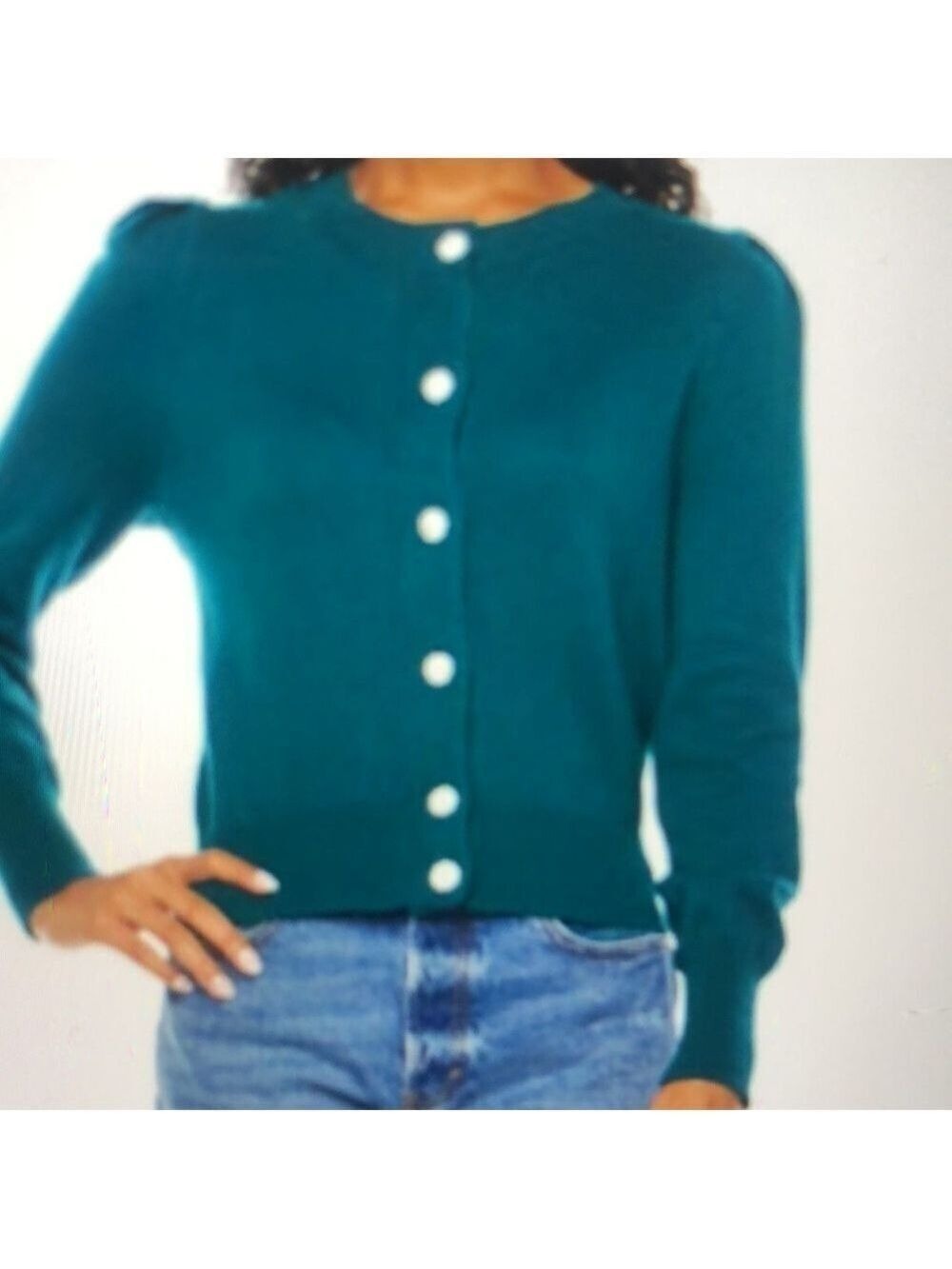 RYEGRASS Plus Size Round Neck Long Sleeve Cardigan Sweater Size 2X